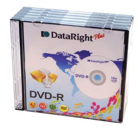 Dataright DVD-R 4.7GB slim case 10τεμ.