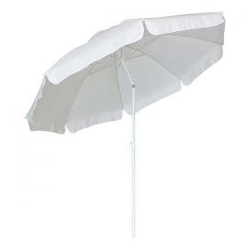 Ομπρέλα Παραλίας 2m 8 Ακτίνες Λευκή