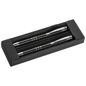 Σετ στυλό - μολύβι μαύρο, σε πολυτελή θήκη