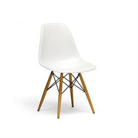 Oslo καρέκλα πλαστική λευκή με 4 πόδια Υ81x45x35εκ.