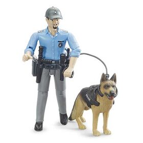 Αστυνομικός με Σκύλο και Αξεσουάρ Bruder