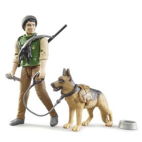 Δασοφύλακας με Σκύλο και Εξοπλισμό Bruder