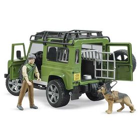 Τζιπ Land Rover με Δασοφύλακα και Σκύλο Bruder