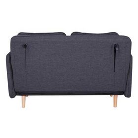 Καναπές Κρεβάτι Διθέσιος Rome Σκούρο Γκρι Υ81x120x52εκ.