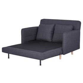 Καναπές Κρεβάτι Διθέσιος Rome Σκούρο Γκρι Υ81x120x52εκ.