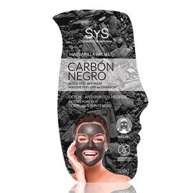 Μάσκα Προσώπου Peel-Off Μαύρος Ξυλάνθρακας SyS 10ml