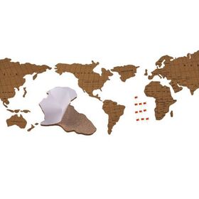 Παγκόσμιος Χάρτης - Πίνακας Διακοσμητικός από Φελλό 100x45εκ.