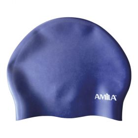 Σκουφάκι Κολύμβησης AMILA HQ Μπλε (μακριά μαλλιά)