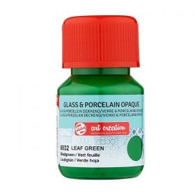 Talens χρώμα glass/porcelain opaque 6032 leaf green 30ml