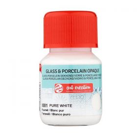 Talens χρώμα glass/porcelain opaque 1001 pure white 30ml