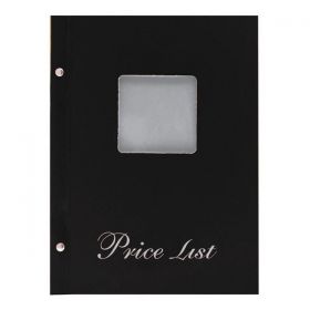 Price List με Παράθυρο Basic 14x21εκ. Μαύρο