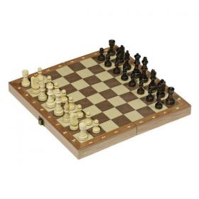 Σετ Σκάκι Ξύλινο με Πιόνια 30x30εκ. Goki