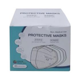 Μάσκα Προστασίας Λευκή FFP2 Σετ 40τεμ.