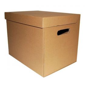 Κουτί Κραφτ Οικολογικό με Αναδιπλούμενο Καπάκι Υ26x34x27εκ.