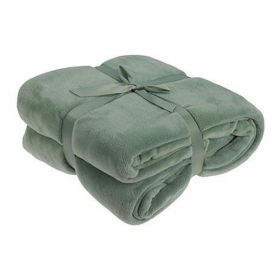 Κουβέρτα Ριχτάρι Fleece II 180x230εκ. Ανοιχτό Πράσινο