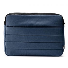 Τσάντα Χειρός για Laptop Μπλε με Μαύρο Ρέλι Υ30x40x3,5εκ.