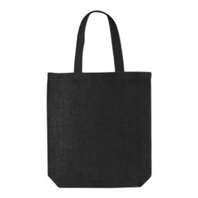 Τσάντα από Φυσική Γιούτα σε Μαύρο Χρώμα 38x8xY38εκ.