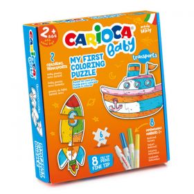 Carioca Baby Coloring Puzzle με Οχήματα
