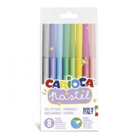 Μαρκαδόροι Pastel 8 Χρωμάτων Carioca