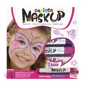 Χρώματα Προσώπου Princess Σετ 3 Χρωμάτων Carioca Mask Up