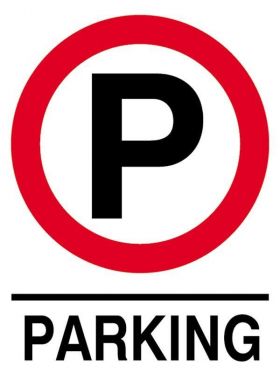 Next επιγραφή pp "Parking" 15x20εκ.