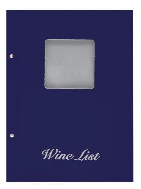 Next wine list με παράθυρο basic 23,5x32εκ. μπλε