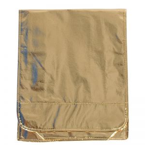 Τσάντα σε μεταλλικό χρώμα χρυσό 34x35x8εκ.