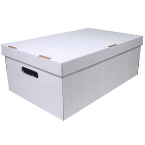 Νext κουτί fabric λευκό Α3 Υ19x50x31εκ.