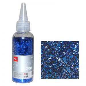 Glitter νιφάδες 1/24'' σε μπουκάλι μπλε 30γρ.