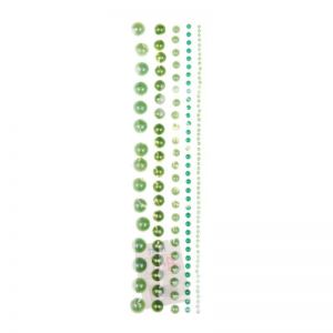 Πέρλες αυτοκόλλητες πράσινες 115τεμ. σε καρτέλα