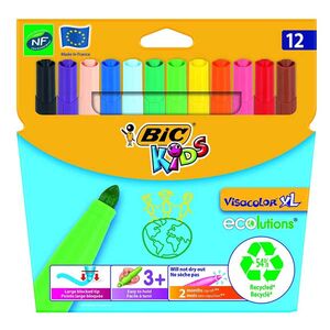 Μαρκαδόροι Bic Kids Visacolor XL Ecolutions 12
