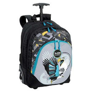 Bodypack Τσάντα Πλάτης Τρόλεϋ με Φωτιζόμενα Ροδάκια 2Θ. 45x32x21cm Μαύρο