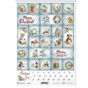 Ριζόχαρτο Christmas Calendar 21x29.7εκ.