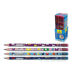 Adel μολύβι με σβήστρα ΗΒ "Kid's" κοκτέηλ 4 χρωμάτων