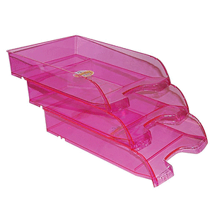Ark δίσκος εγγράφων ροζ χρ. Α4 Υ25.5x34.5x6.5εκ.