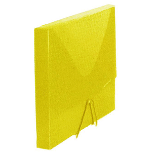 Comix κουτί με λάστιχο PP κίτρινο Α4 Y32x24x3.2εκ.