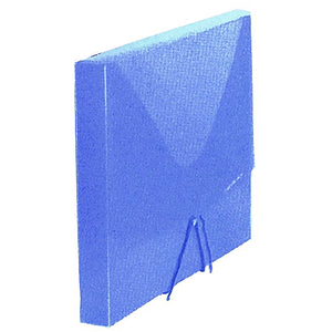 Comix κουτί με λάστιχο PP μπλε Α4 Y32x24x3.2εκ.