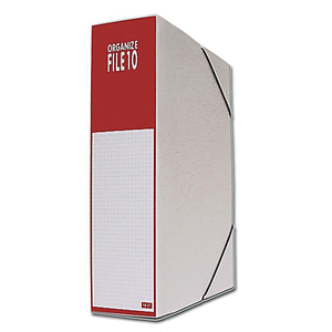Κουτί Αρχειοθέτησης Λευκό Κόκκινο Υ36x27x10εκ.