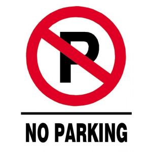 Next επιγραφή pvc "No parking" 15x20εκ.