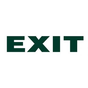 Next επιγραφή pvc "Exit" 7x22εκ.