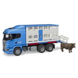 Φορτηγό Μεταφοράς Ζώων Scania Highline R620 με Αγελάδα Bruder