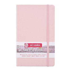 Talens Sketch book ροζ 80φυλ. 13x21εκ. 140 γρ.