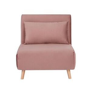 Stockholm πολυθρόνα-κρεβάτι ροζ Υ90x76x81εκ.
