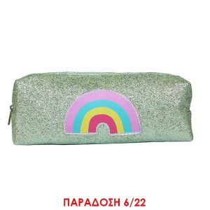 Bagtrotter κασετίνα glitter Rainbow 20,5x5x5,5εκ.