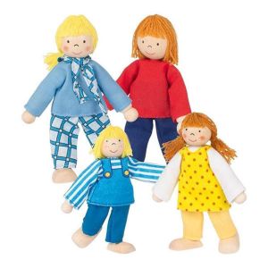 Σετ Νεαρή Οικογένεια με 4 Κούκλες Goki
