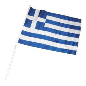 Σημαιάκι Ελληνικό από Πολυεστέρα 30x45εκ.