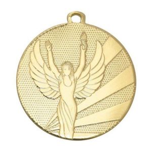 Μετάλλιο Χρυσό Ανάγλυφο με Θέμα Νίκη και Κορδέλα Φ32 χιλ. M-41