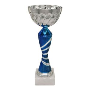 Κύπελλο Ασημί/Μπλε 23εκ. KO-1073