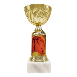 Κύπελλο Μινιατούρα Μπάσκετ Χρυσό 18εκ. KM-258
