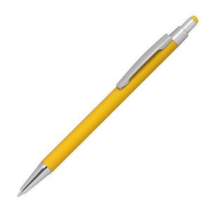 Στυλό Touch Pen Μεταλλικό με Λαστιχένια Επίστρωση Κίτρινο Υ14,5xØ0,8εκ.